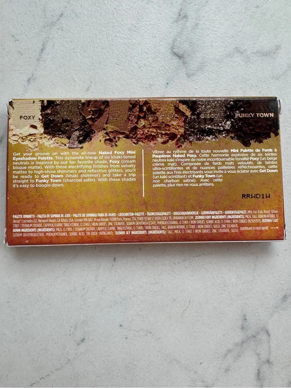 URBAN DECAY MINI NAKED FOXY EYESHADOW PALETTE
